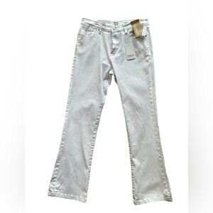 New KENSIE Vintage Luxe White High Rise Bootcut Jeans 10/30